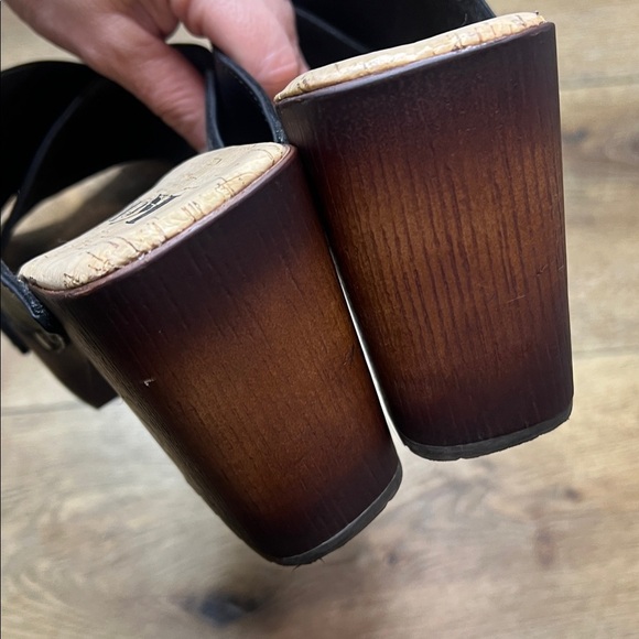 Kork-Ease Lynda Black Platform Sandals Size 10M - Picture 7 of 10